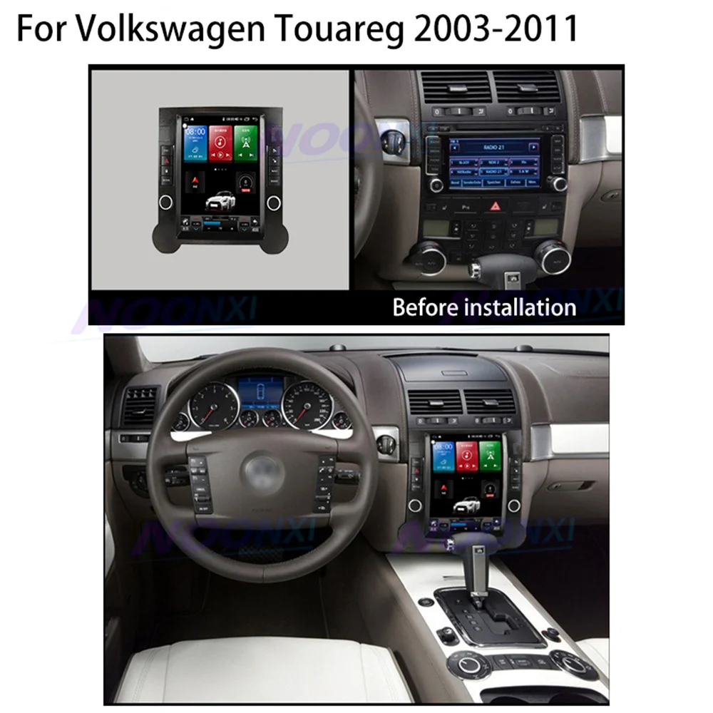 

Автомагнитола для Volkswagen Touareg 2003-2011 с экраном Tesla, Android 11, стерео, Автомобильный мультимедийный плеер, GPS-навигация, головное устройство Carplay