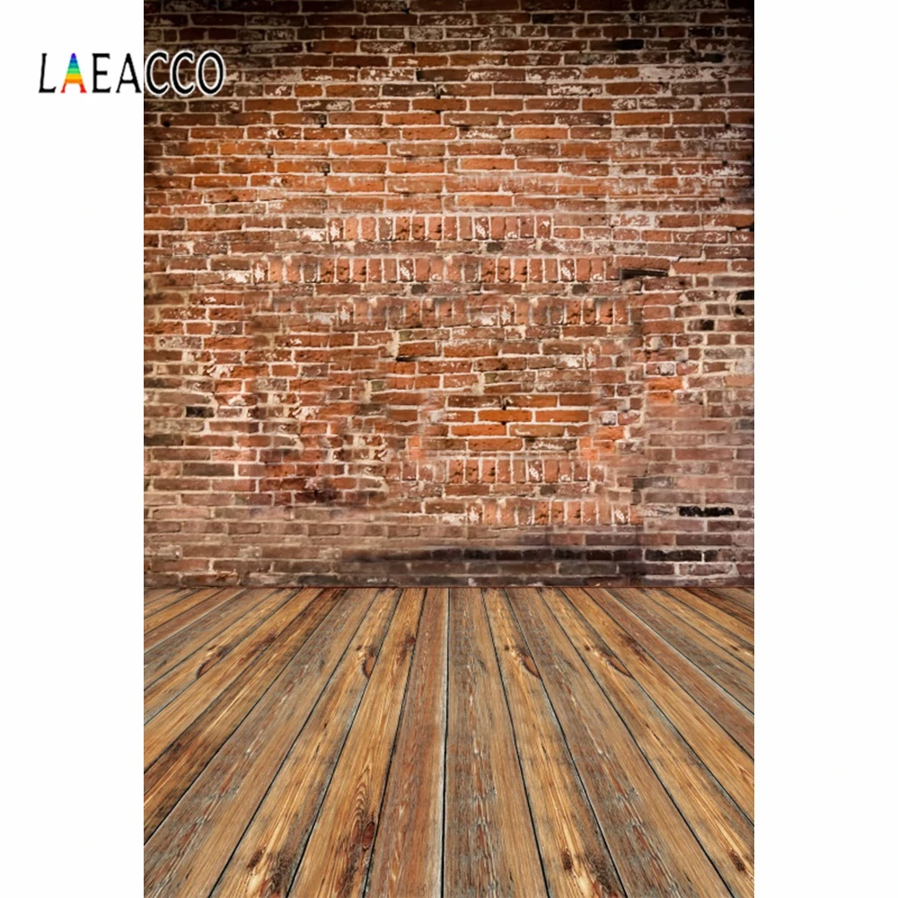 Laeacco Primary Color Brick Wall Floor Photo Background Scene Baby Child Portrait Vinyl Photocall Photography Backdrop Studio