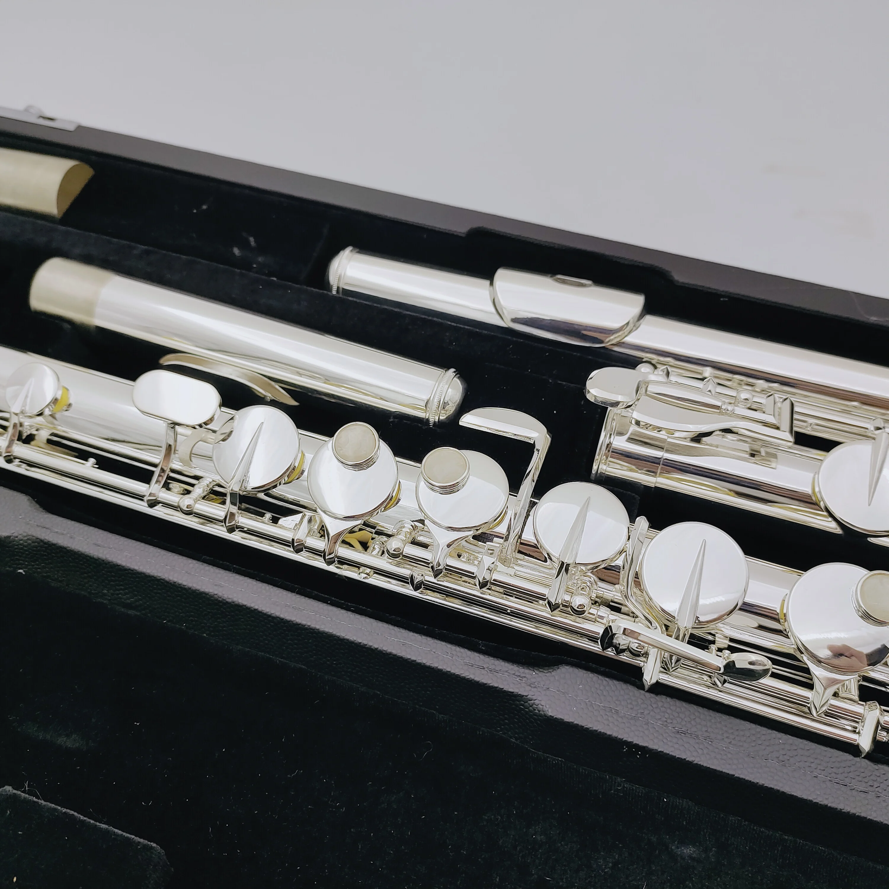 Hot Selling Muramatsu  Alto Flute G Tune 16 Closed Hole Keys Sliver Plated Musical Instrument with case free shipping