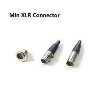 Conector mini XLR, conector mini micrófono de aviación, aleación de zinc + pines de cobre con chapado en oro, 3 4 5 6 7 pines disponibles