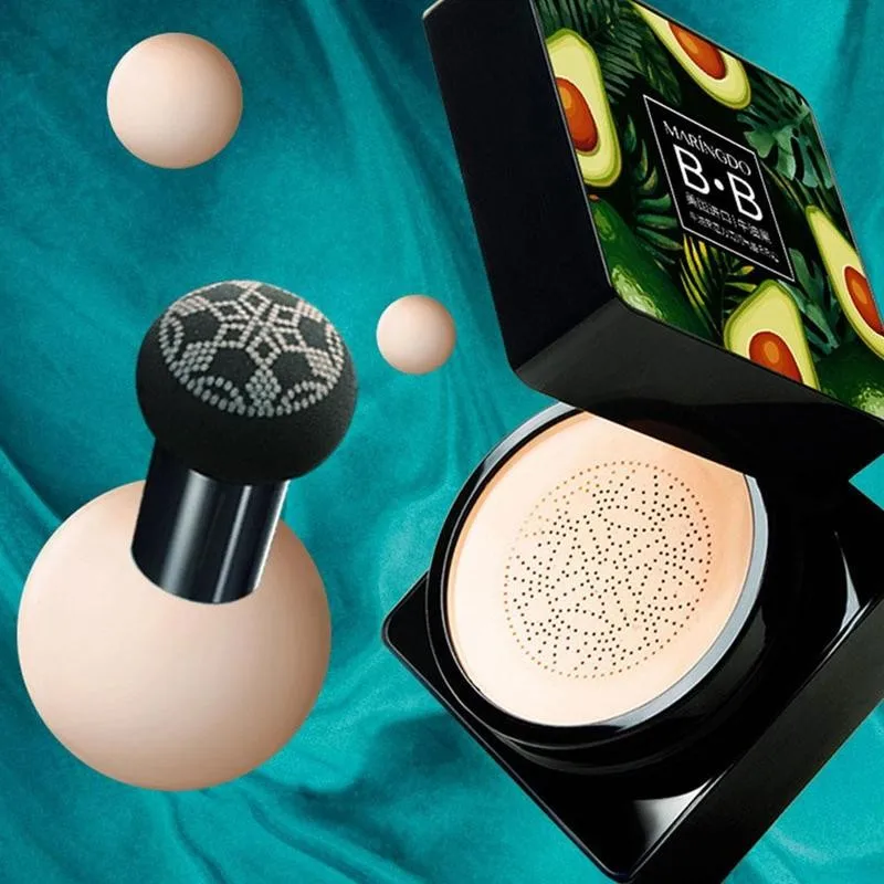 Avocado BB Cream Air Cushion Face Foundation Mushroom Waterproof 2021 Brighten Concealer Base Makeup New Head Cosmetic Whit X7I6