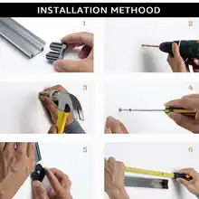 Magnetic knife holder strip for wall #2