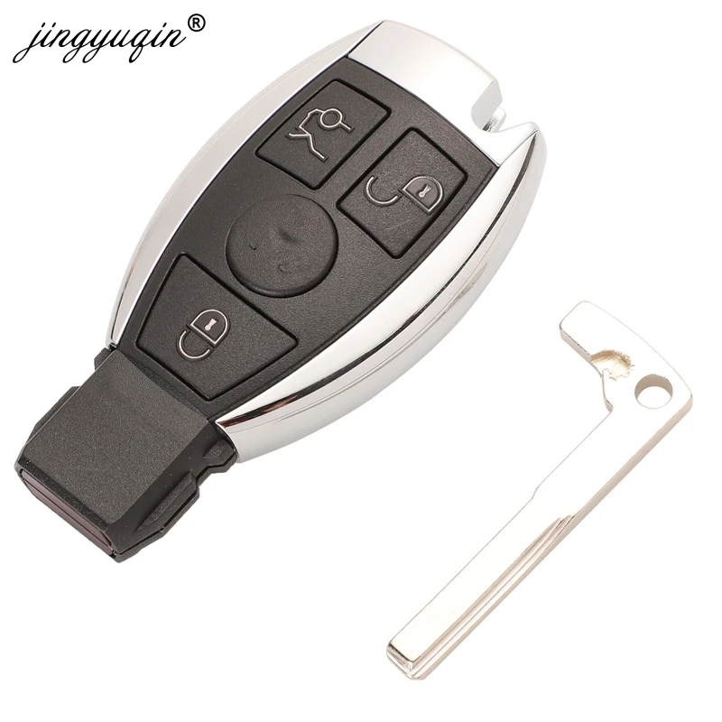 Jingyuqin 5pcs 2/3 pulsante telecomando per auto telecomando sostituisci per Mercedes per Benz anno 2000 NEC e controllo senza chiave ingresso BGA