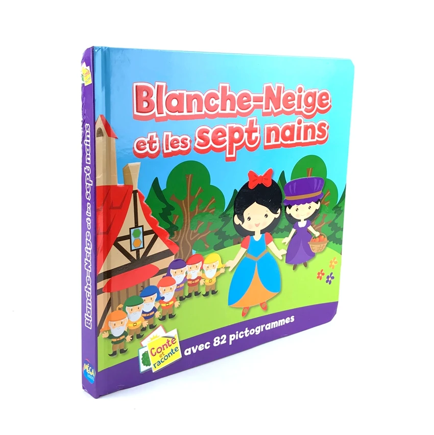 Parent child kids baby Blanche-Neige princess girl lovely picture story book French learning Hardcover book Age 3 up