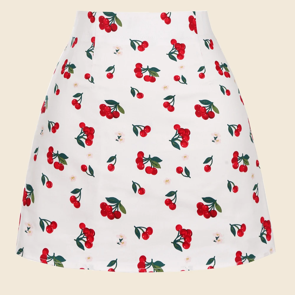 

SISHION Women's Vintage Mini skirt Summer New Floral Print Flower High Waist Slim Skirts Sexy Girl retro Female Falda ss0008