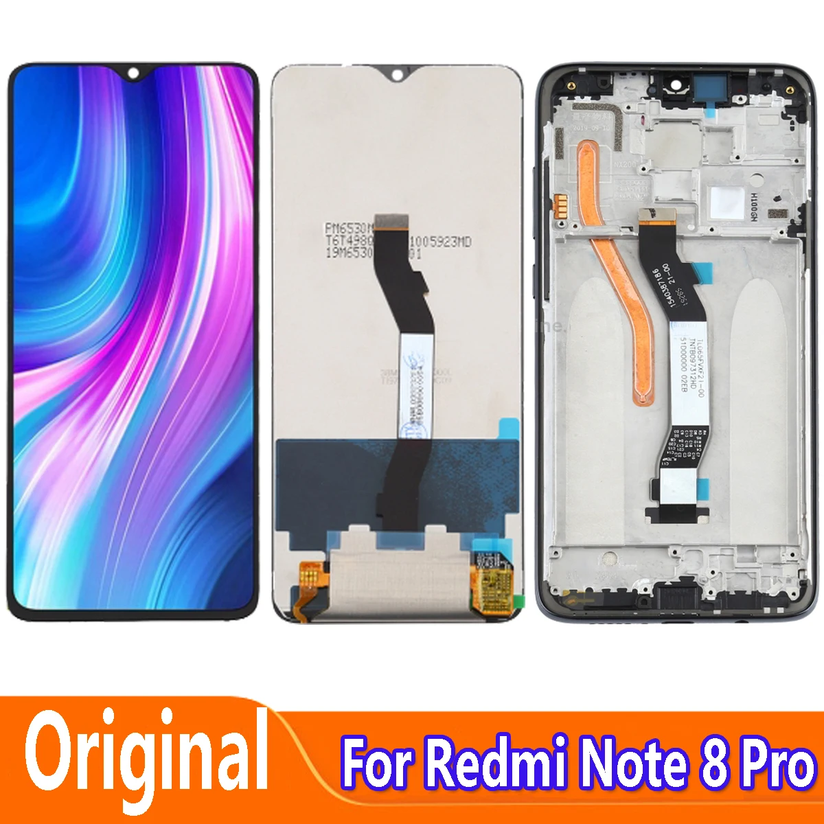 

For Xiaomi Redmi Note 8 Pro LCD Touch Screen Digitizer Assembly Redmi Note 8Pro 2015105 M1906G7I M1906G7G