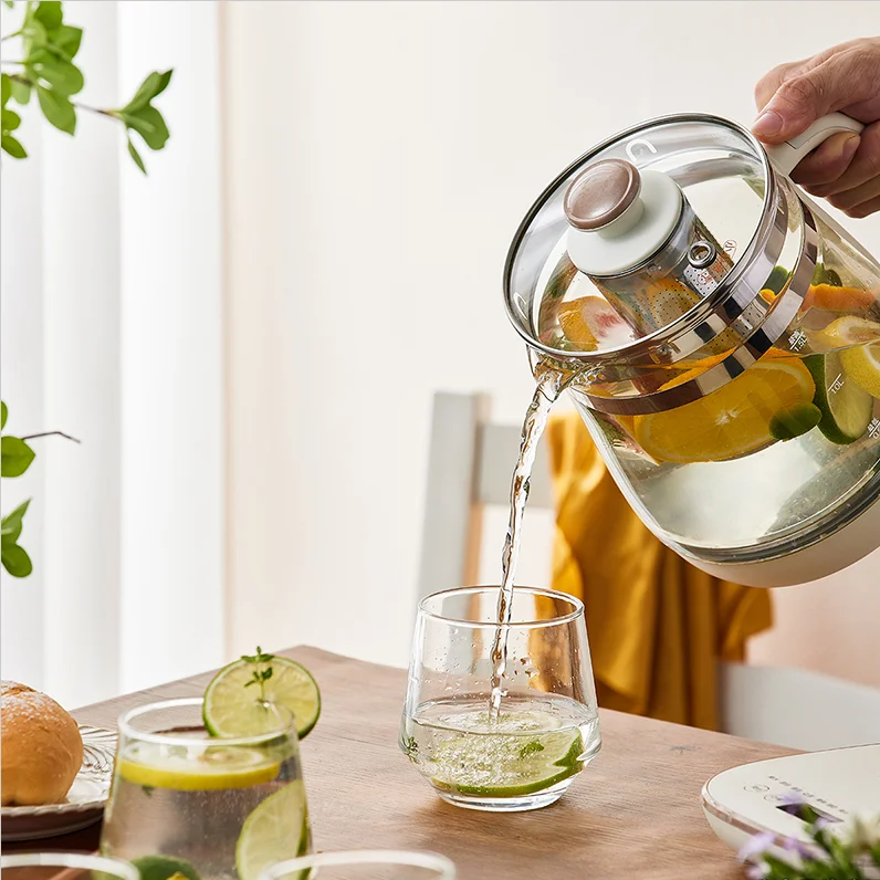 220 فولت 1.5L الزجاج غلاية كهربائية التلقائي إبريق الشاي ماكينة طهي الحفاظ على الصحة وعاء الشاي الحلوى ماكينة طهي