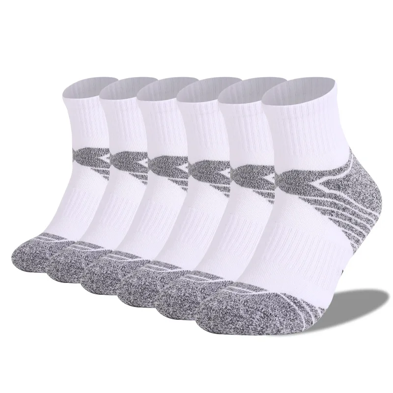 

3/6 Pairs Outdoor Sport Socks Performance Thick Cushion Sweat-absorbent Compression Running Mountaineering Walking Crew Sock