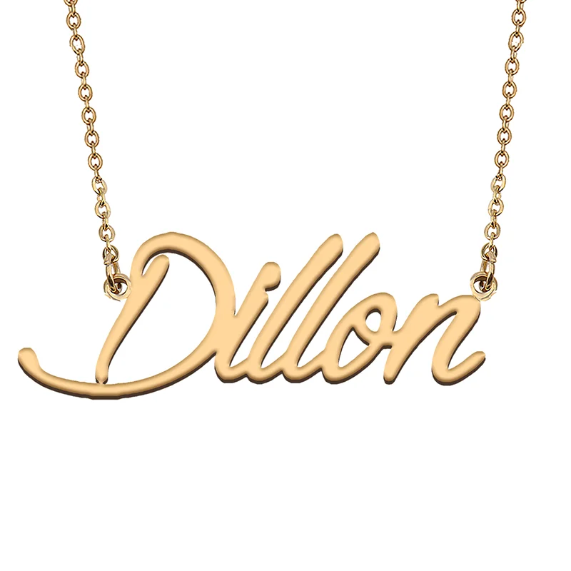 

Dillon Custom Name Necklace Customized Pendant Choker Personalized Jewelry Gift for Women Girls Friend Christmas Present