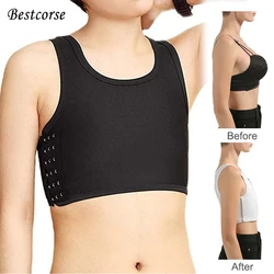 XS 5XL Grande taille lesbian binder chest poitrine pour hommes et femmes, Tomboy, Côtelé,binders transboy, Lesbienne, Gros seins, binder poitrine transgenre binder transboy binder trans Ftm soutien gorge