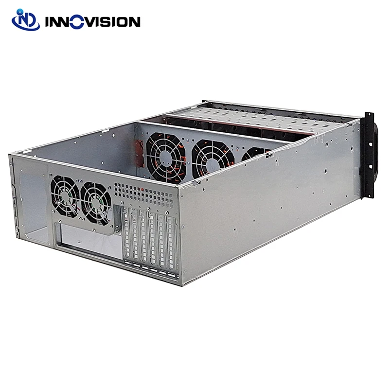 Imagem -04 - Storage Rackmount Chassis 4u 650 mm Depth Rack Server Case Suporte Max 12*13 Polegada E-atx Motherboard Alta Qualidade 15hdd