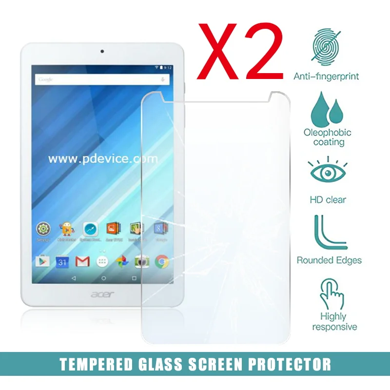 

2Pcs Tablet Tempered Glass Screen Protector Cover for Acer Iconia One 8 B1-860 Tablet Computer Explosion-Proof Tempered Film