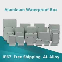 Aluminium Enclosure Waterproof Box Electronics Housing Alloy Case IP67 Project Instrument Boxes Outdoor Metal Junction