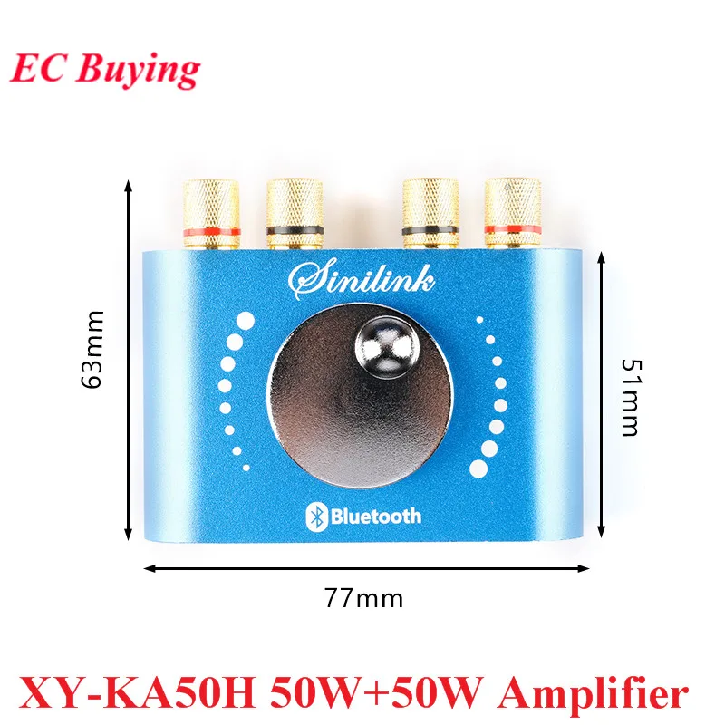 XY-KA50H 50 واط + 50 واط مكبر للصوت مجلس بلوتوث متوافق 5.0 وحدة TPA3116D2 HIFI 2.0 مكبر صوت ستيريو الصوت الرقمي الطاقة APP AUX #6