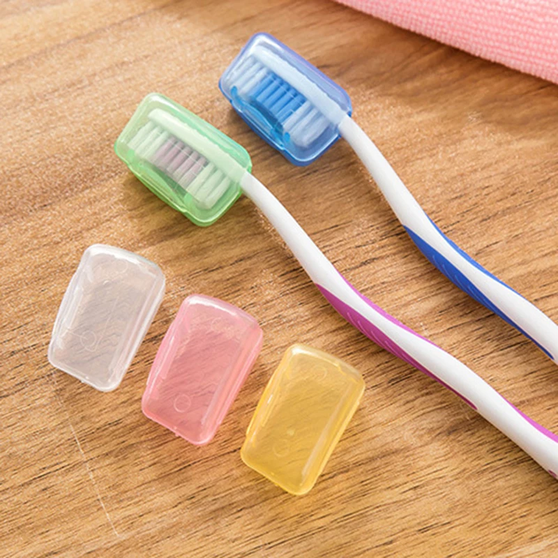 Portable Toothbrush Cover Holder Travel Hiking Camping Brush Cap Case Health Toothbrushes Protector Case Box For Bathroom 5pcs