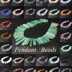 New Arival Natural Pendant Accessories Stone Beads Lapis Amethysts Amazonite Loose Point Bead For Jewelry Making Nacklace DIY