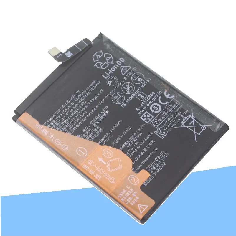 iSkyamS 1x 4100mAh HB486586ECW Replacement Battery For Huawei mate 30 pro honor 8 P9 Nova 2 plus honor 9 Nova battery +Tool