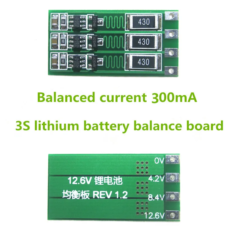 

Балансировочная плата литий-ионного аккумулятора 3S, 18650 мА, 1,1 В, 12,6 в