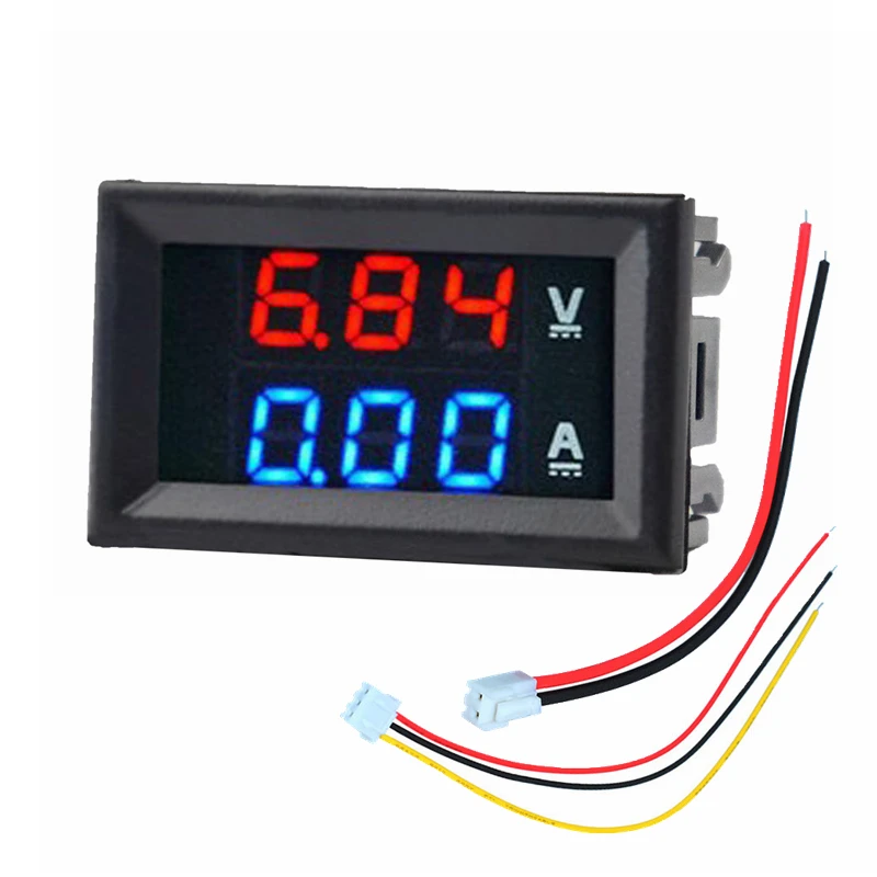 DC 100V 200V 10A Voltmeter Ammeter Dual LED Amp Digital Volt Meter Gauge Voltage Current Meter Detector Tester Monitor