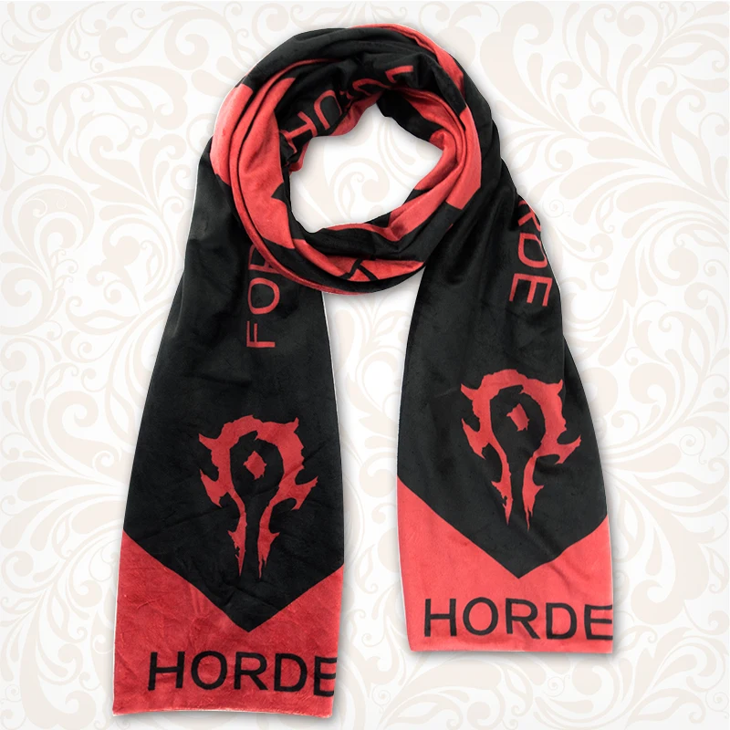 Horde Alliance Sword Art Online Scarf Autumn Winter Warm Plush Scarf Xmas Gift