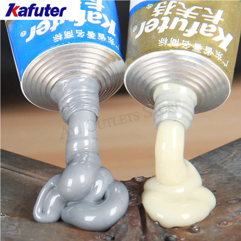 100g Kafuter A+B Metal Repairing Adhesive Super Glue Iron Steel Auto Radiator Water Tank Special leakage Plugging Welding Glue