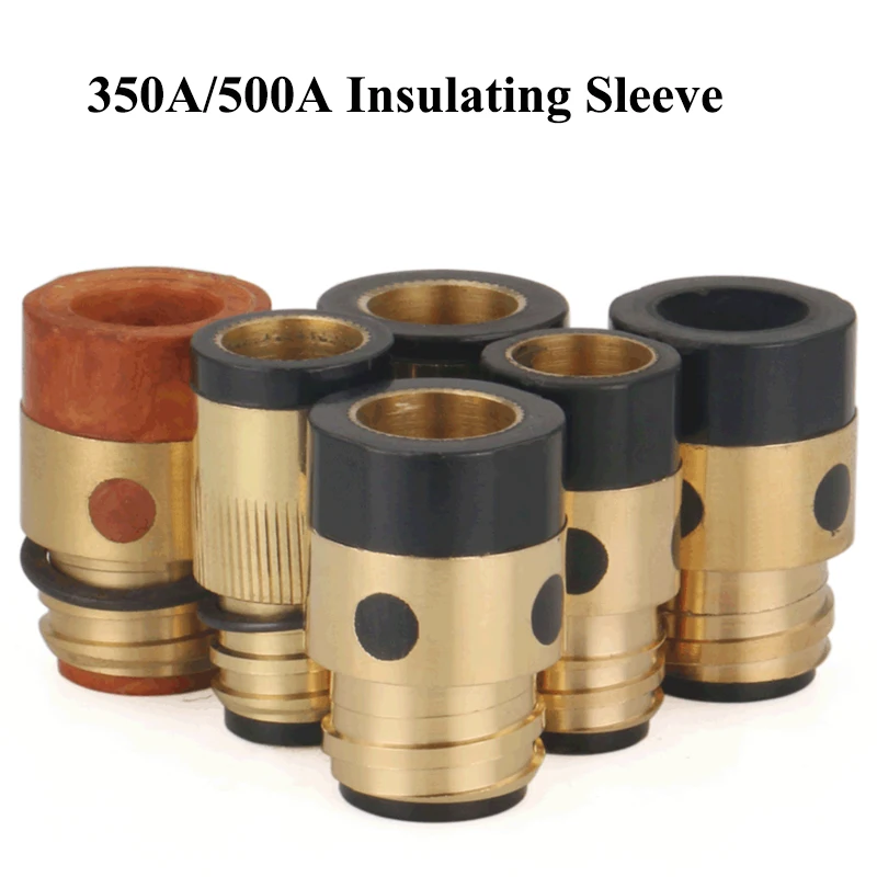 5pcs Gas Shielded Welding Accessories 350 / 500A Two Shielded Welding Gun Copper Core Insulation Sleeve Insulation Nut