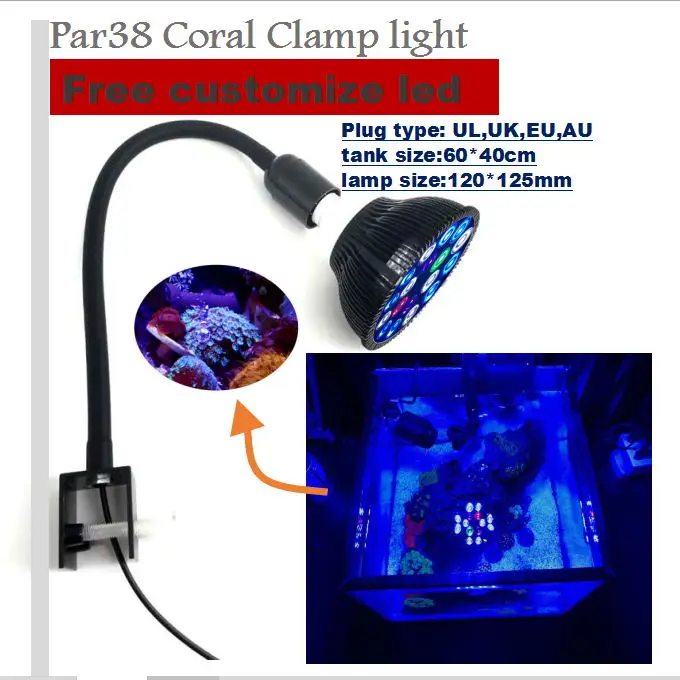 led Aquarium light led pet Lighting fish tank lamp plant bulb saltwater marine coral reef  algae SPS LPS Nano tank