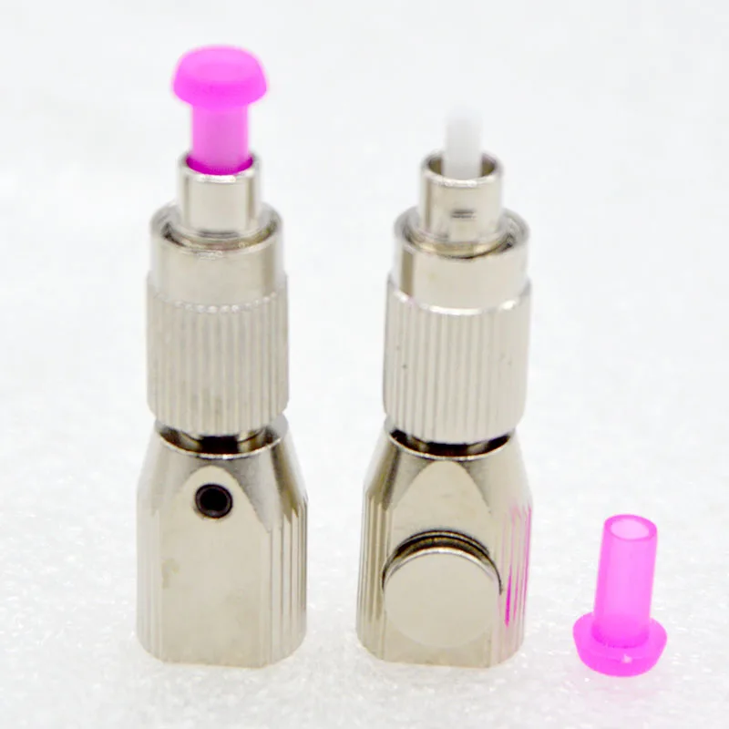 1pcs New Optical Fiber Adapter Connector FC Silver Round Bare Fiber Flange Temporary OTDR Test Coupler Free Shipping To Russia