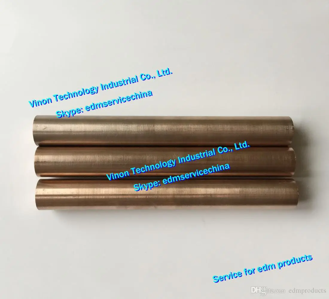 (1pc) D25x200mm CUW75 Tungsten Copper Alloy Rod Cu (Copper)+W (Tungsten), edm Copper Tungsten Electrode Round Bar dia. 25