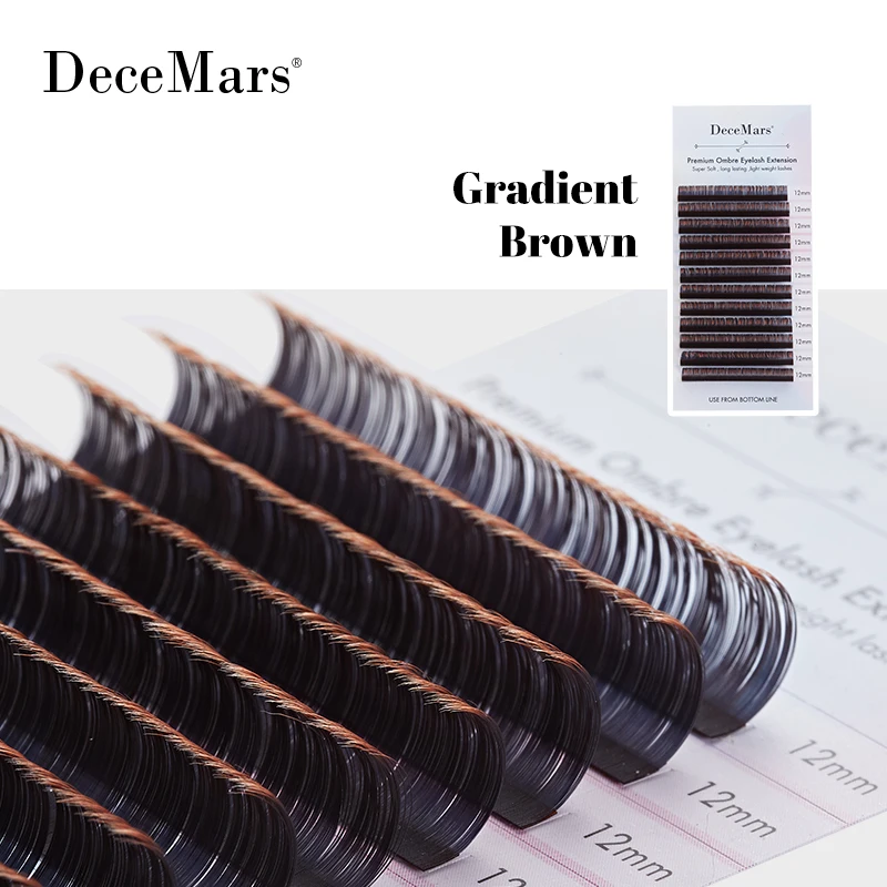 DeceMars Gradient  Red/ Purple/Green/Brown/Blue  Eyelash Extension