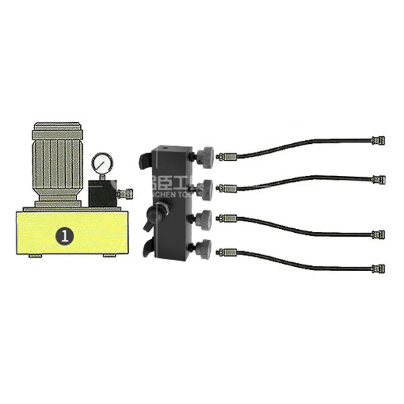 Szybki hydrauliczny wysokociśnieniowy zawór czterodrożny rozdzielacz obwodu oleju hydrauliczna pompa oleju zawór sterujący obwodem sterowania