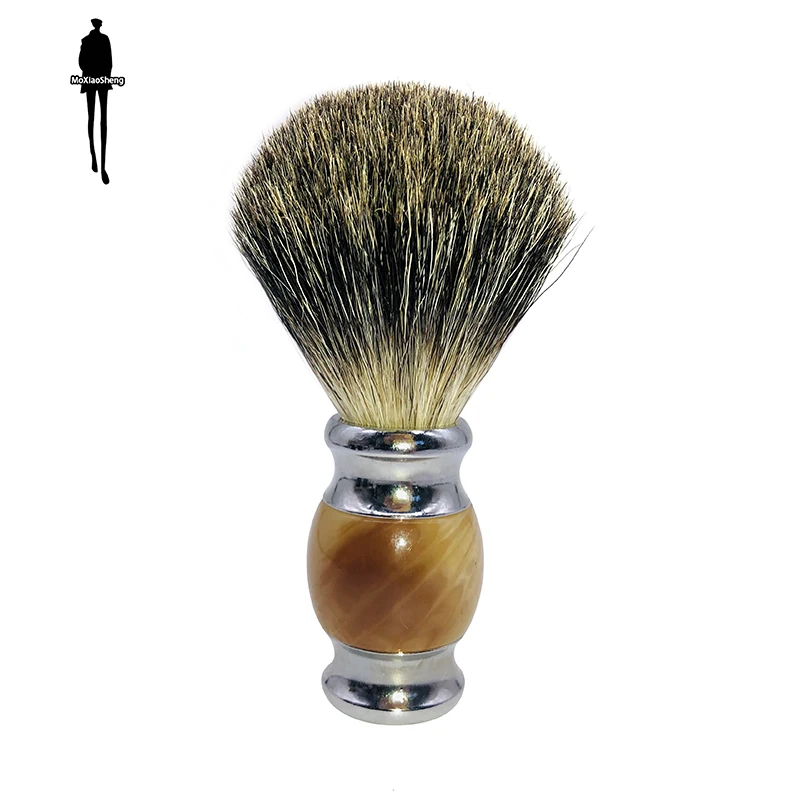 

Beard Brush Mane Shaving Brush Soft And Comfortable Brush Head Multifunctional Makeup Brush Metal Resin Handle Gifts For Men