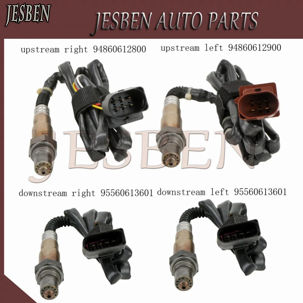 4pcs Front & Rear 94860612800 94860612900 2*95560613601 Lambda Probe O2 Oxygen Sensor for PORSCHE CAYENNE S 9PA 4.5L 2002-2007