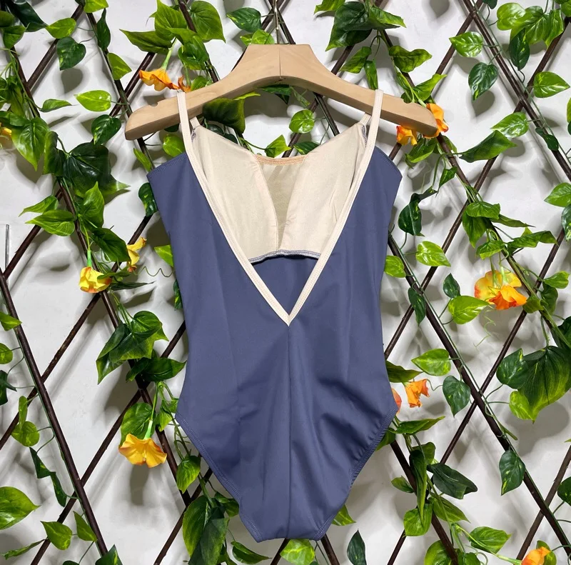 Ballett Overall Frauen hochwertige Tanz Trikot Erwachsenen ärmellose Ballett Tanz Praxis Anzug neue Yoga-Kleidung – Detail 7