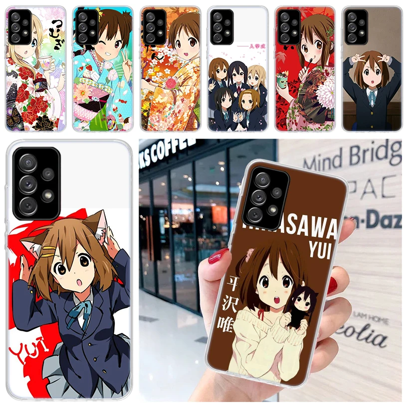 K on! Hirasawa Yui Anime For Samsung Galaxy A15 A14 A13 A12 A55 A54 A53 A52 Phone Case A32 A35 A34 A33 A25 A24 A23 A22 A04S A03S