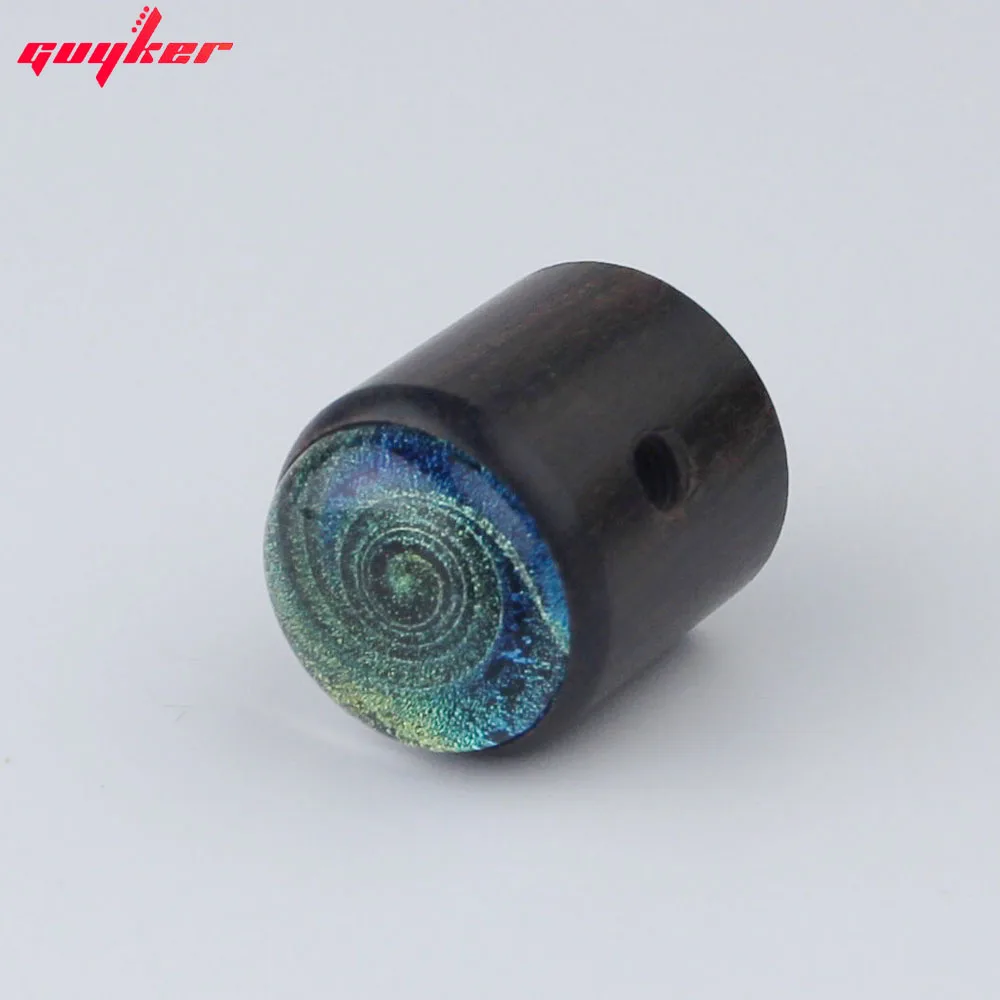 GUYKER Ebony Potentiometer Knob Starry Sky Surface Inner Diameter 6MM for Guitar Bass Accessories