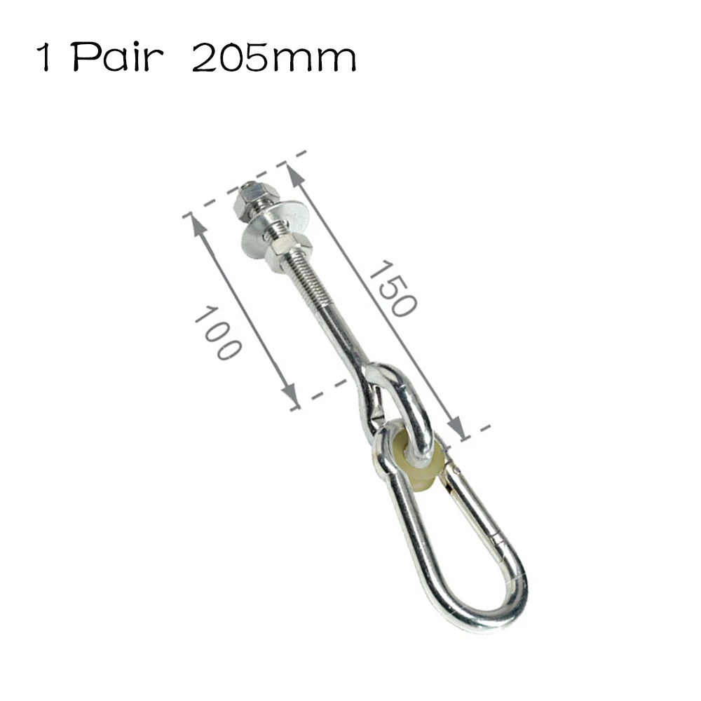 1 Pair Stainless Steel Hammock Chair Sandbag Fixed Buckle Kit Aerial Yoga Swing Hanging Hook Hardware Tools