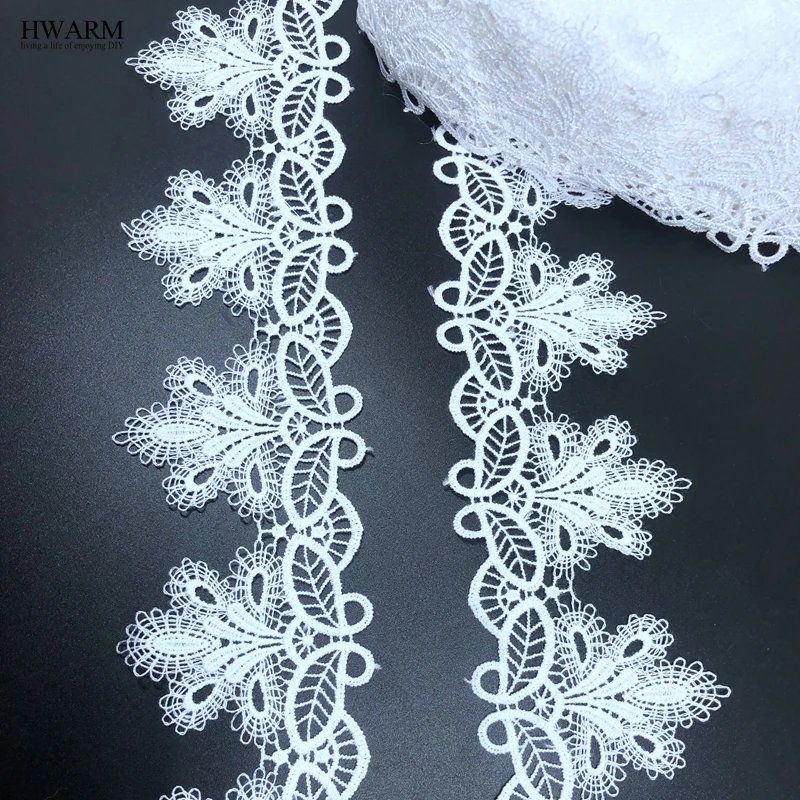 free shipping 10yard 5.8cm leaf arts craft sewing lace fabric DIY High quality polyester fine water soluble lace in stock ribbon