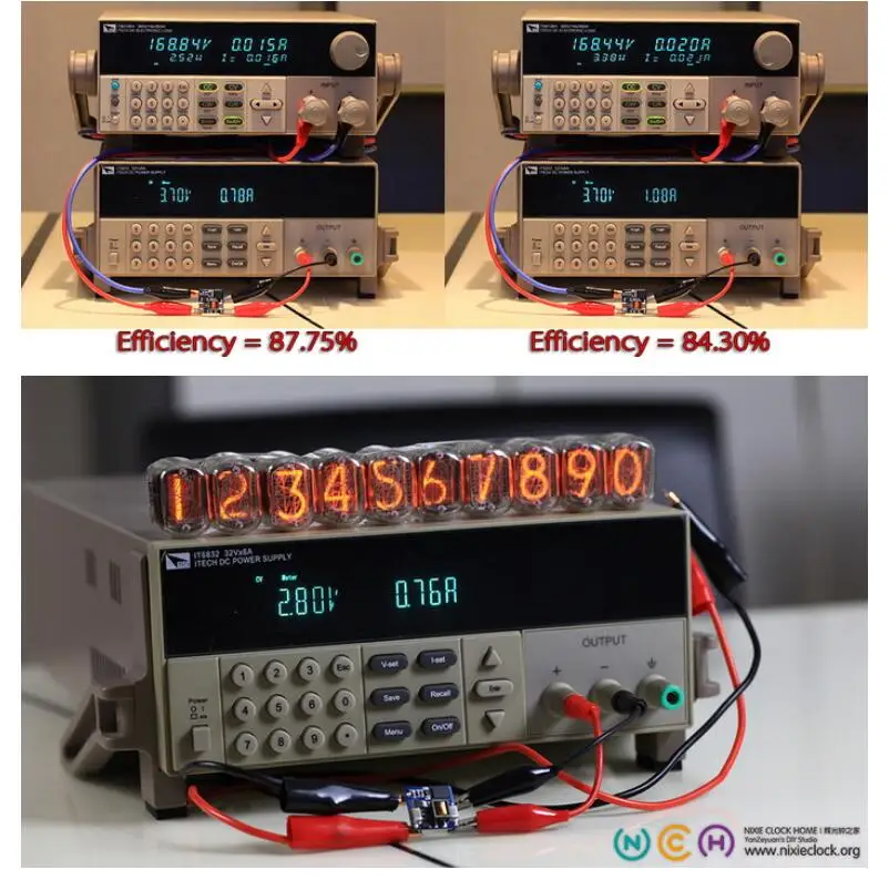 DYKB NCH8200HV Nixie Tube Boost modulo di alimentazione DC 2.5V- 12V 5V a 170V per Glow Tube Clock Magic Eye 3.7V batteria al litio