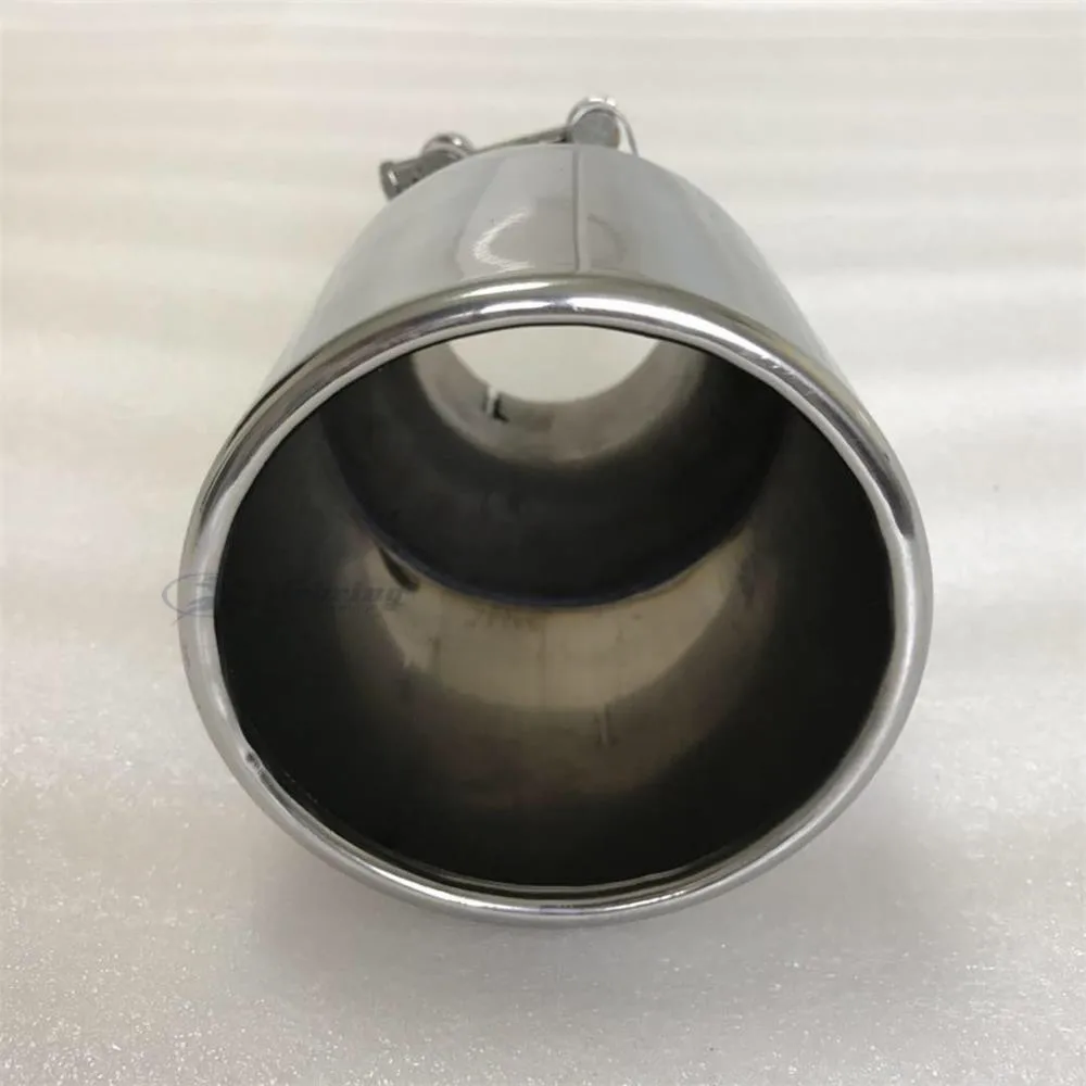 Stainless steel Large Diameter 115mm 4.5inch The flat edge universal muffler tail throat Car modification exhaust tip pipe