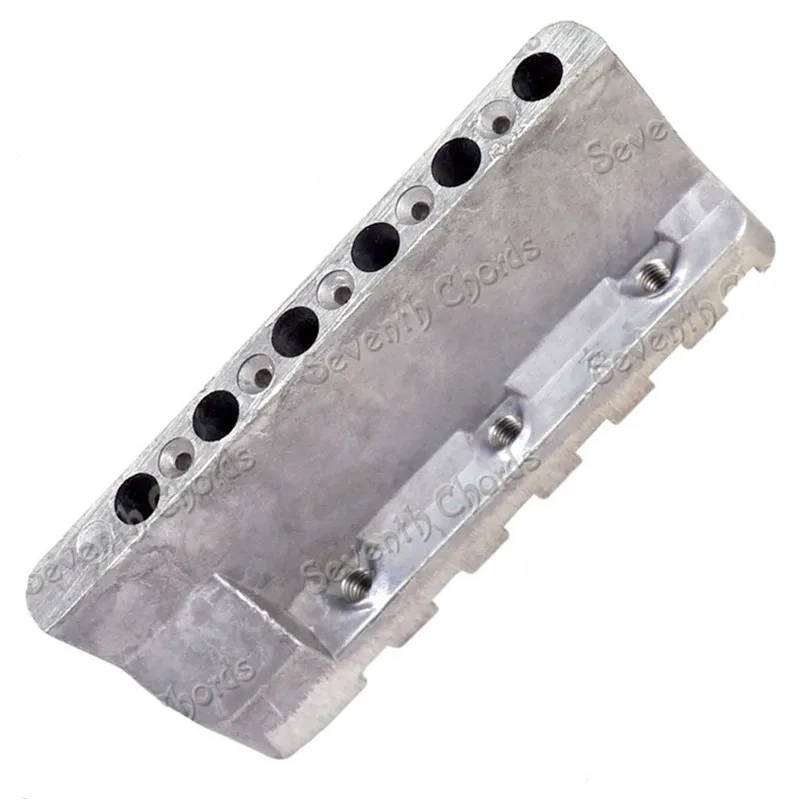 1 Stück 6-Saiten-Sattel-Tremolo-Brückenbasis für E-Gitarren-Zubehörteile Musikinstrument – Detail 2