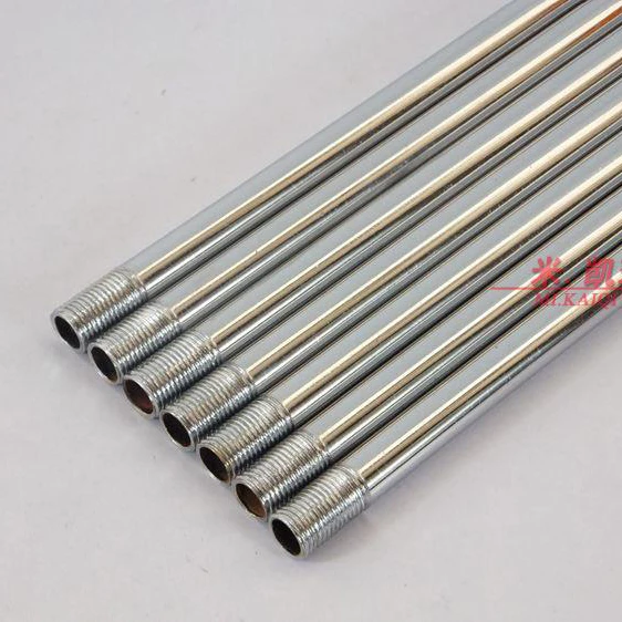 4PCS Lamp floor lamp chrome straight tubes connecting tube hollow teeth of two M10 outer tooth Lighting Accessories