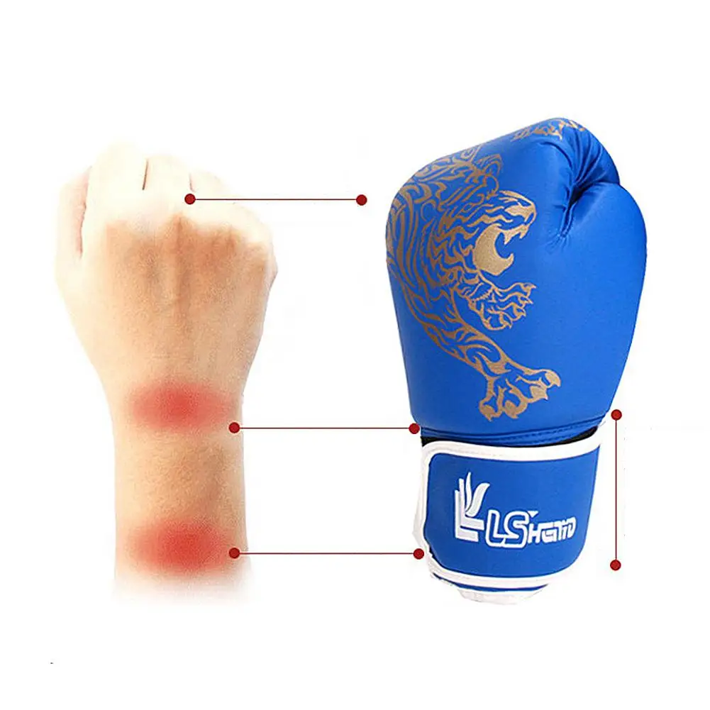 Kick Boxing Gloves For Men Women PU Karate Muay Thai Guantes De Boxeo Free Fight MMA S anda Training Adults Kids Equipment