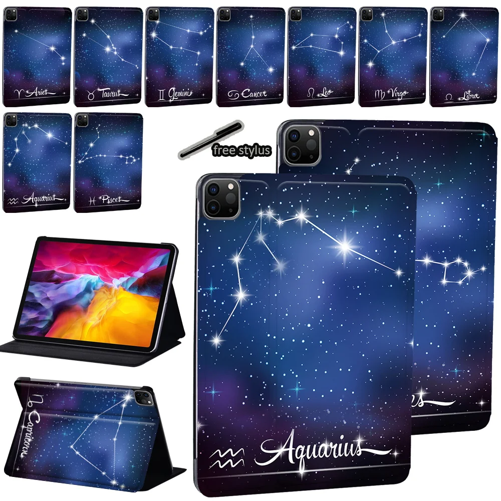 

Tablet Case for Apple IPad Pro 9.7"/Pro 11"(2018 2020)/Pro 2nd Gen 10.5" Star Sign Print Pattern Pu Leather Protective Cover