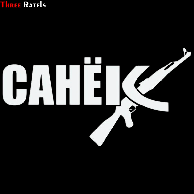 Three Ratels TZ-1235# 15*28.6cm 12*22.9cm 1-4 Pieces Car Sticker Russian Name Sanek Ak Sasha Funny Stickers Decals