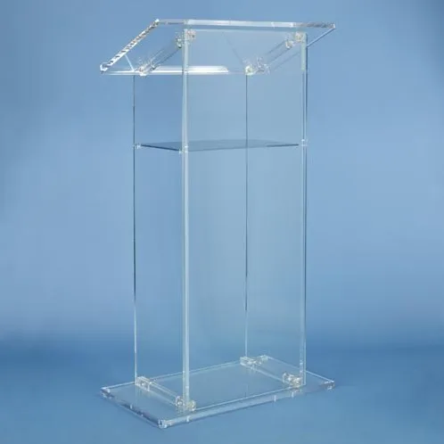 

Free Shipping Acrylic Lectern Perspex Podium Church Pulpit cheap church podium