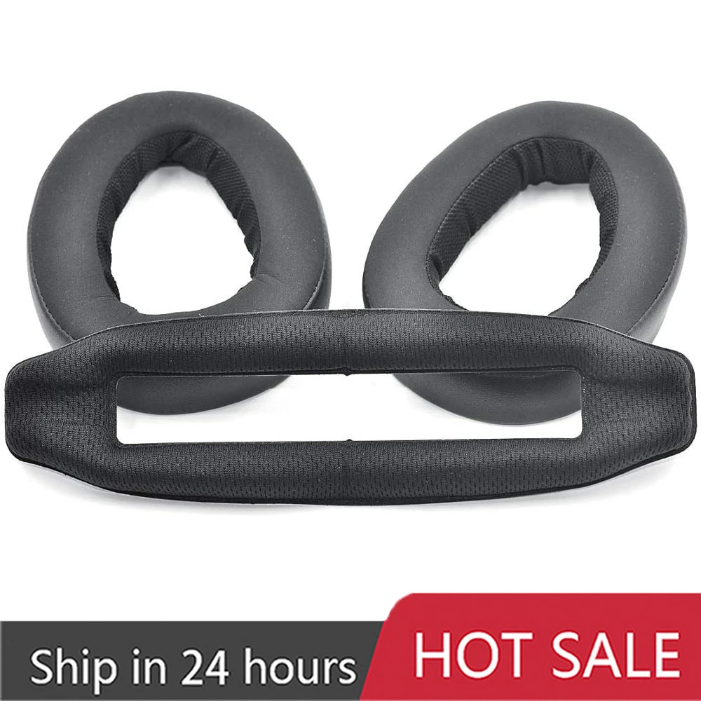 Replacement Ear Pads + Headband Cushion Cover Kit For Sennheiser GSP600 GSP500 GSP 600 500 Headphone Headset Earpads Ear Cups