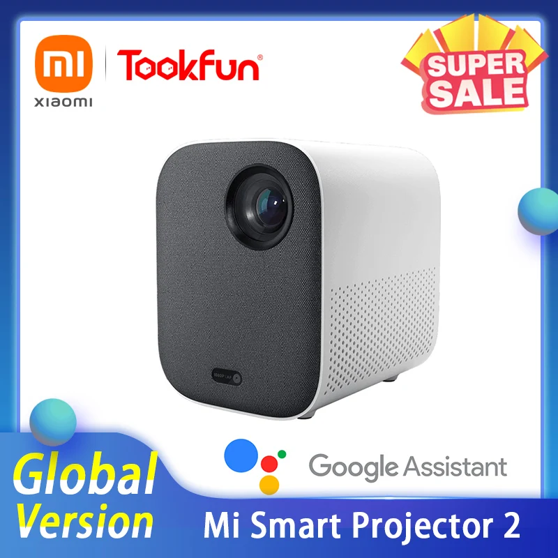 

New Global Version Xiaomi Mi Smart Projector 2 Netflix Home Theater Android TV 4K Input Auto-Focusing Dolby Keystone Correction