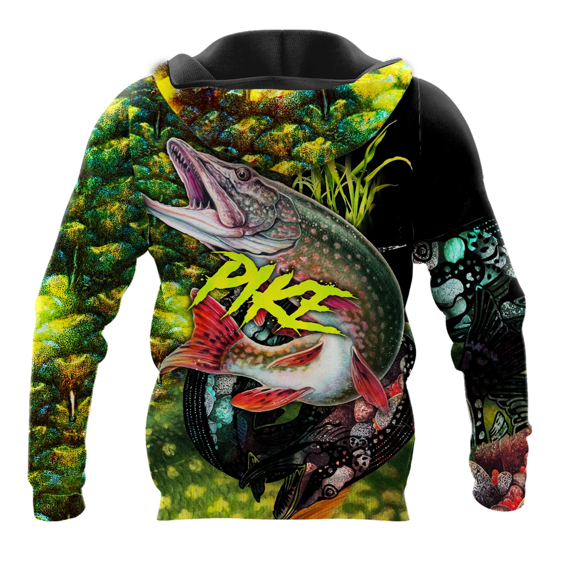 Pike Fishing Skin Custom Name 3D Printed Mens Hoodie Unisex hoodies Sweatshirt Autumn Streetwear Casual Jacket Tracksuit KJ731