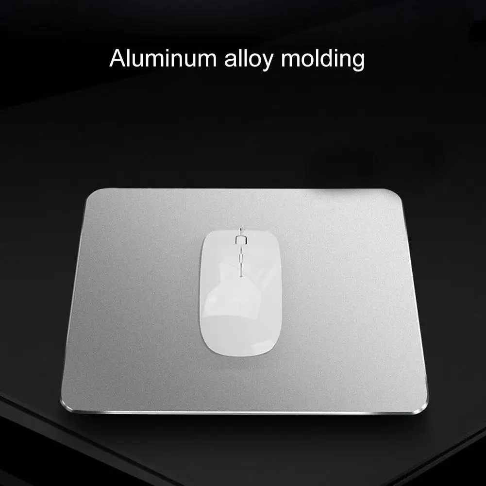 Aluminum Alloy Mouse pad Mat Hard Smooth Magic Thin Mousead Double Side Waterproof Fast and Accurate Control for Office Home